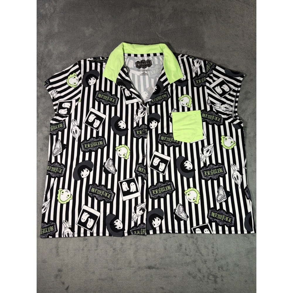 Beetlejuice Sleep Shirt Top Size 2X (18W - 20W)